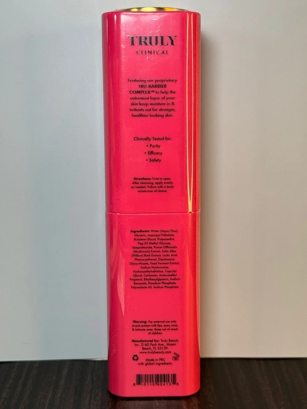 TRULY The Clearing Body Serum New Sealed 90 ml / 3.1 fl oz EXP 10/2028
